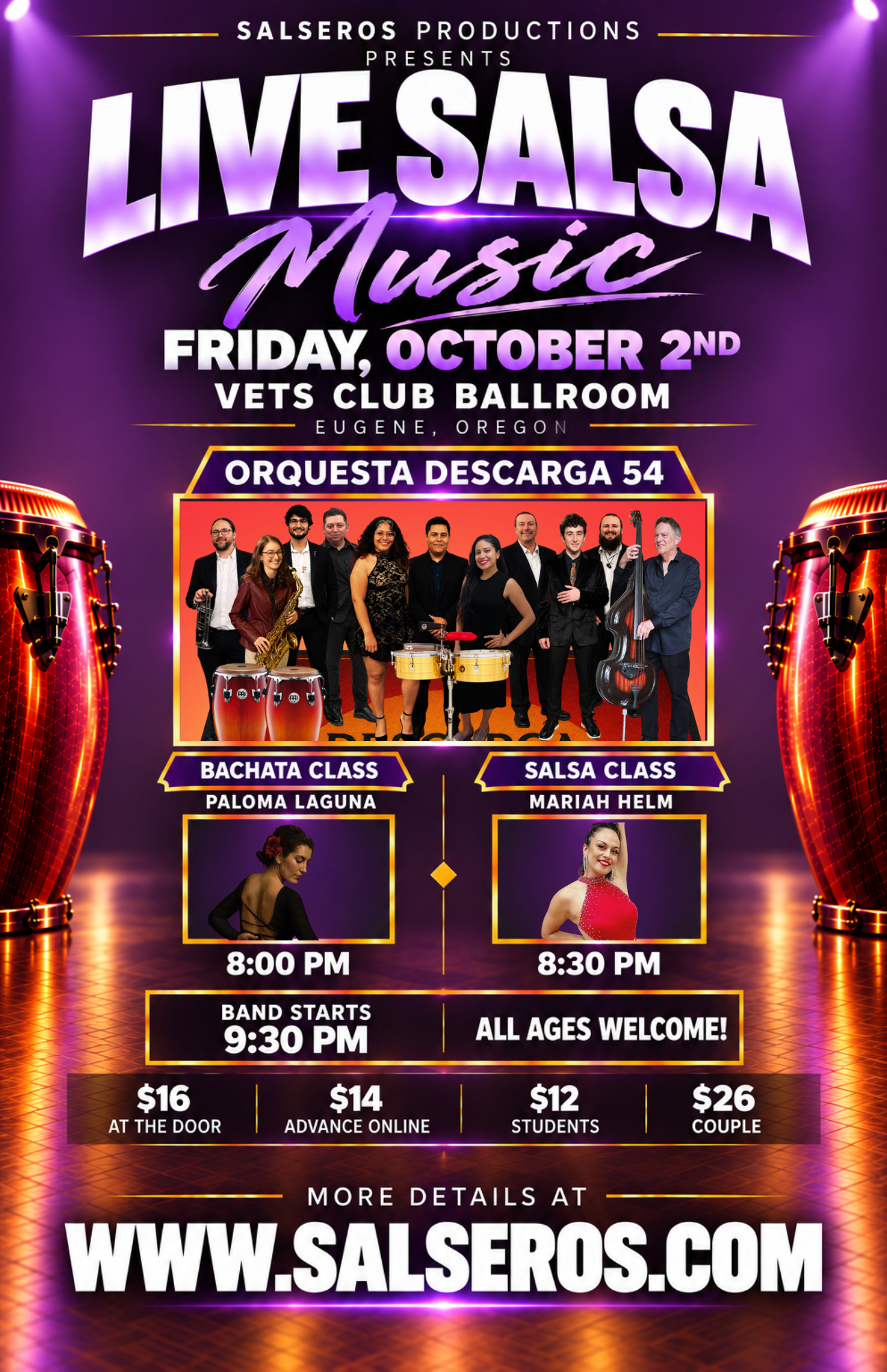 Live salsa Friday Oct 2