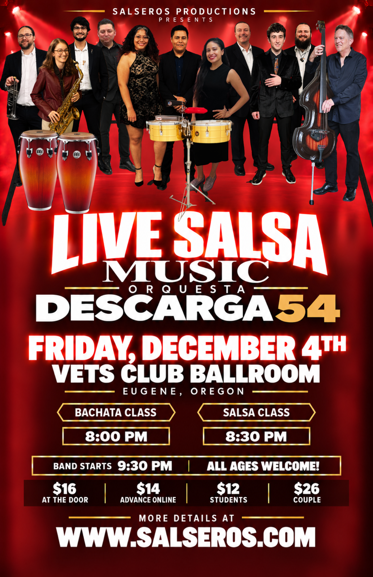 Live salsa Friday DEC 4